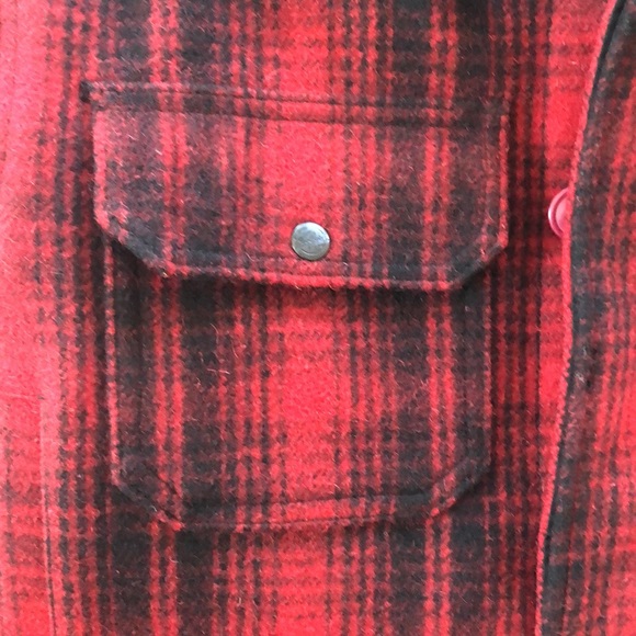 WOOLRICH JACKET RED AND BLACK PLAID WOOL JACKET LIKE NEW! PRISTINE MEN'S M - Picture 10 of 13